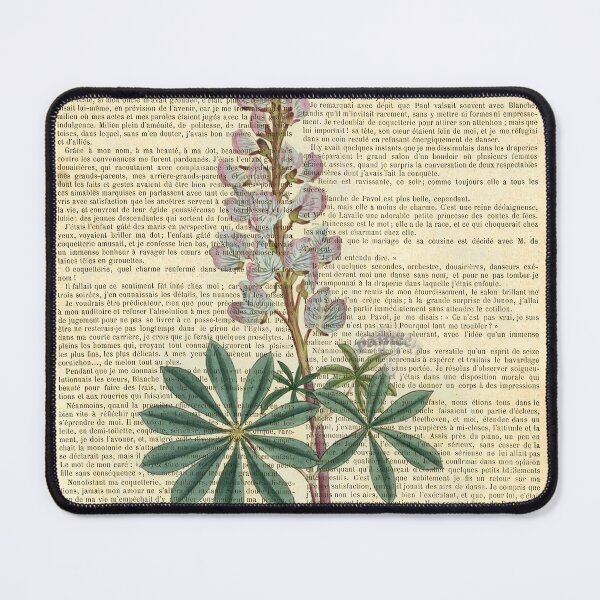 Item preview, Botanical print, on old book page - Delphinium designed and sold by Art by Lilia.