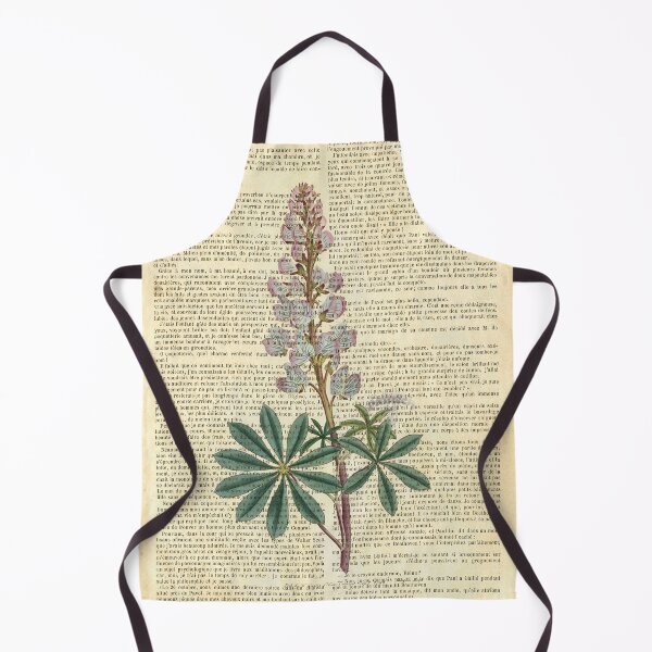 Item preview, Botanical print, on old book page - Delphinium  designed and sold by Art by Lilia.