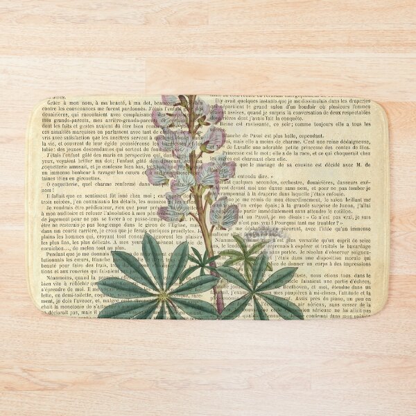 Item preview, Botanical print, on old book page - Delphinium  designed and sold by Art by Lilia.