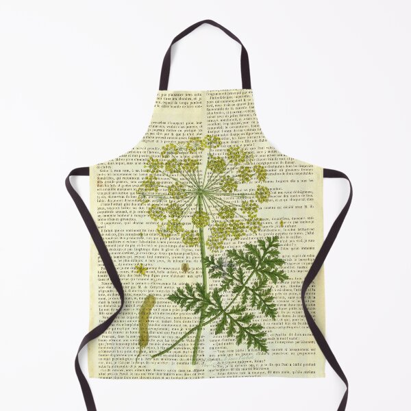 Item preview, Botanical print, on old book page - Deadly carrot designed and sold by Art by Lilia.