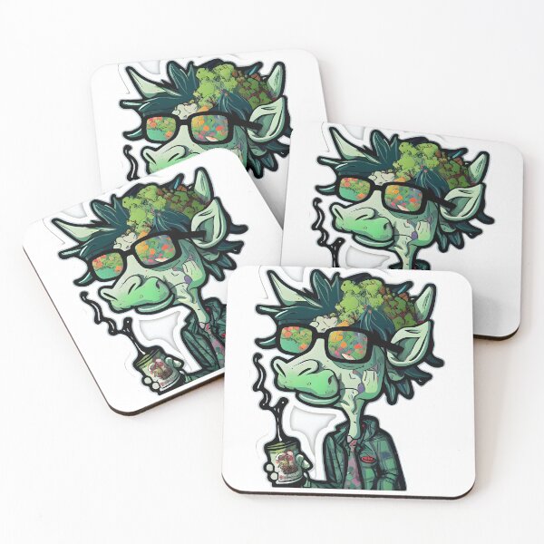 Item preview,   cute cow smoking weed designed and sold by futuresimo04.