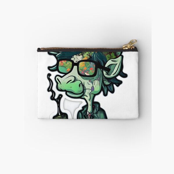 Item preview,   cute cow smoking weed designed and sold by futuresimo04.