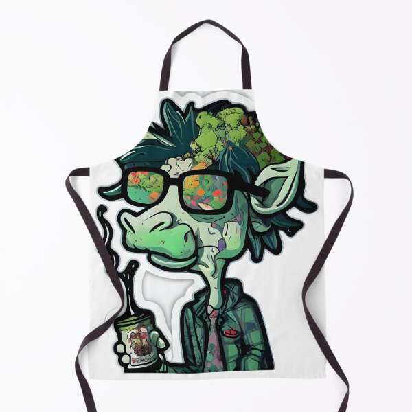 Item preview, cute cow smoking weed designed and sold by futuresimo04.
