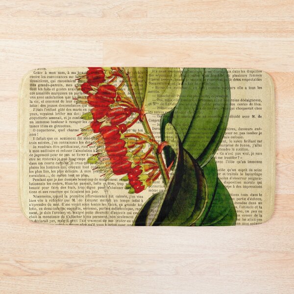 Item preview, Botanical print, on old book page designed and sold by Art by Lilia.