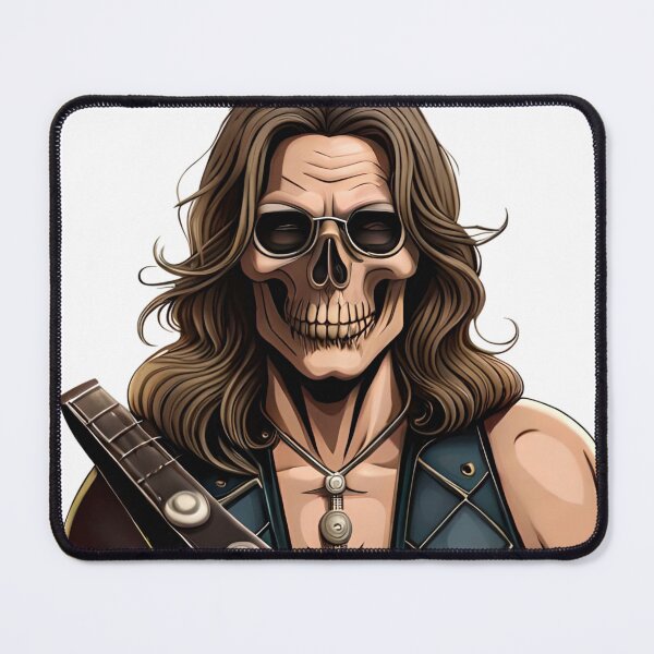 Item preview, Rocker Skull with Long Hair. Heavy Metal Skull designed and sold by altohero.