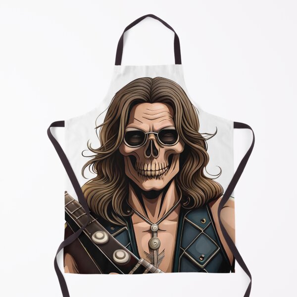 Item preview, Rocker Skull with Long Hair. Heavy Metal Skull designed and sold by altohero.