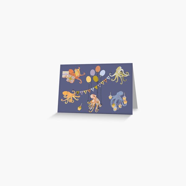 Item preview, Octopus Birthday Card or Gift designed and sold by Amy Hadden.
