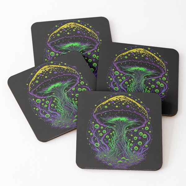 Item preview, Cosmic Neon UV Mushroom designed and sold by Saltys-Shop.