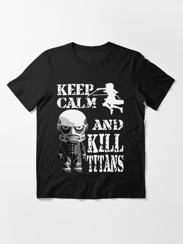 Titans to Kill Black Mens/Unisex Cotton T-Shirt - Size Medium