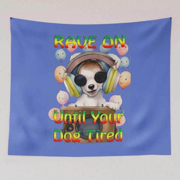 Item preview, Rave On. Furry Friend: A Nightstorm Rave On Print designed and sold by leyfinder.