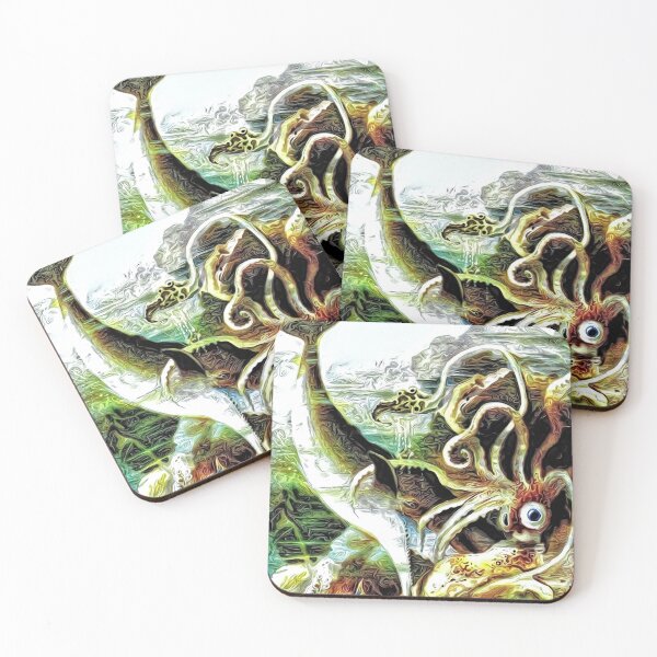 Item preview, Whale and Giant Squid designed and sold by notsweettea.