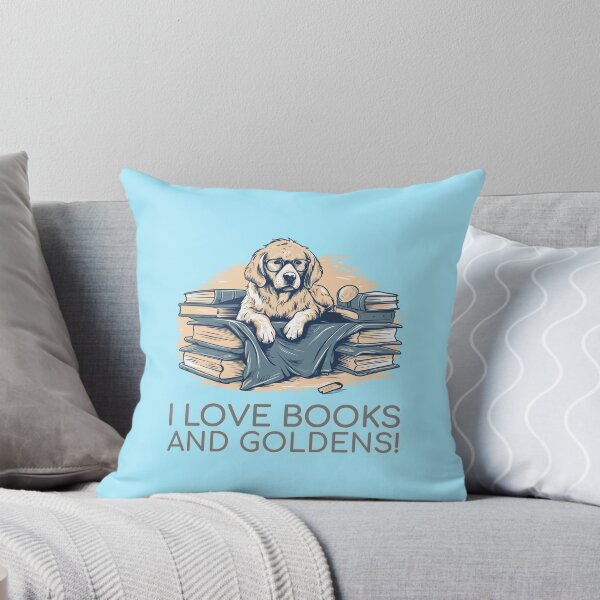 Artikelvorschau, Golden Retriever Bücherwurm – ein gemütliches Design für Buchliebhaber entworfen und verkauft von brindled.