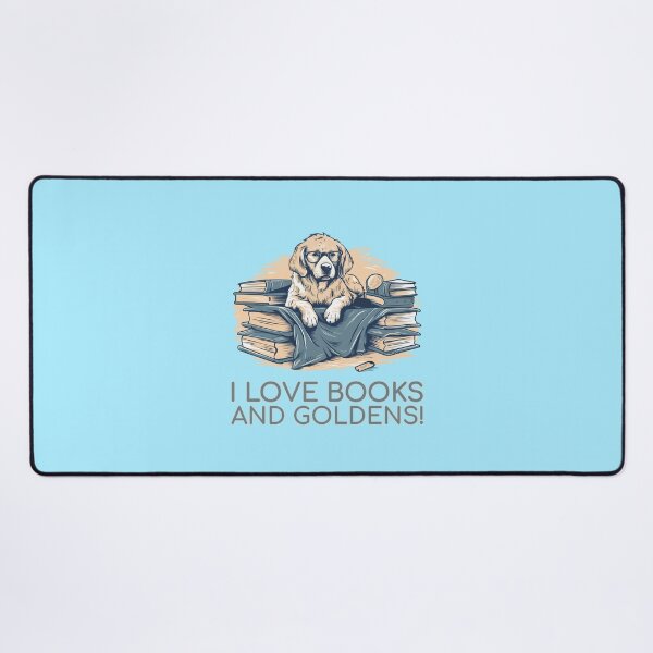 Item preview, Golden Retriever Bookworm - A Cozy Design for Book Lovers designed and sold by brindled.