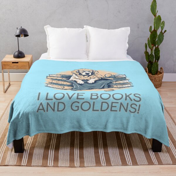 Item preview, Golden Retriever Bookworm - A Cozy Design for Book Lovers designed and sold by brindled.