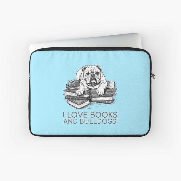 Item preview, English Bulldog Bookworm - A Cozy Design for Book Lovers designed and sold by brindled.