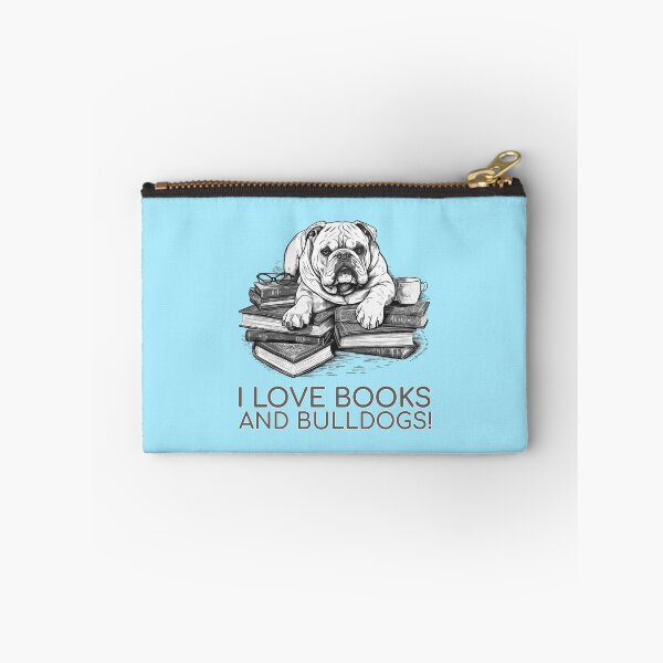 Item preview, English Bulldog Bookworm - A Cozy Design for Book Lovers designed and sold by brindled.