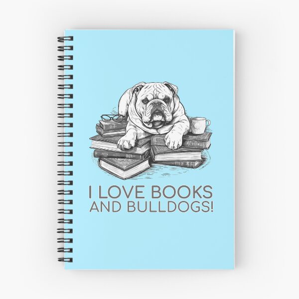 Item preview, English Bulldog Bookworm - A Cozy Design for Book Lovers designed and sold by brindled.