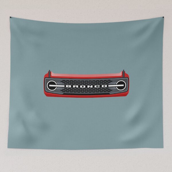 Item preview, Bronco Grill Silhouette - Race Red designed and sold by shlehanov.