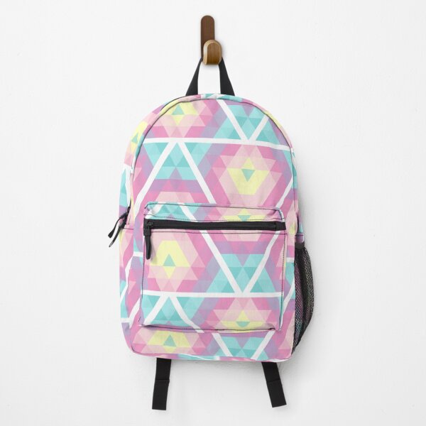 Item preview, pink pastel triangle pattern-white line designed and sold by Pokomon.