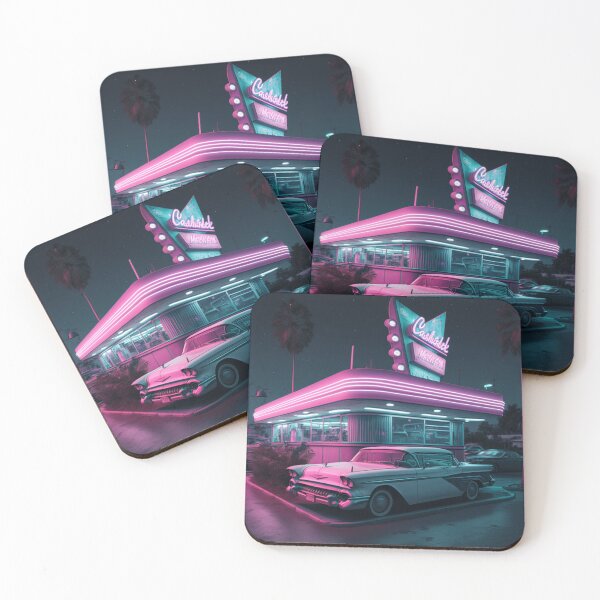 Artikelvorschau, Klassisches Miami Vice Diner - Retro Miami Vice 80er Jahre Design entworfen und verkauft von SanchezMiami.
