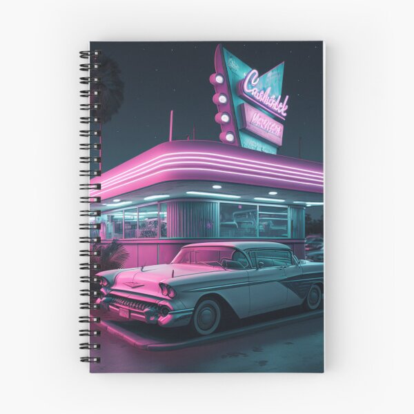 Artikelvorschau, Klassisches Miami Vice Diner - Retro Miami Vice 80er Jahre Design entworfen und verkauft von SanchezMiami.