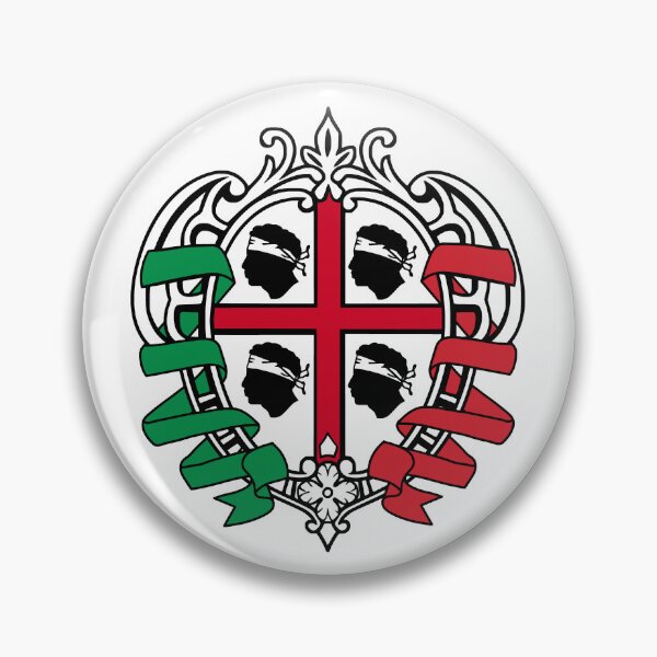 Item preview, Sardegna - Sardinia -  Italian flag and 4 Mori Rétro - Coat of arms designed and sold by miskaralise.