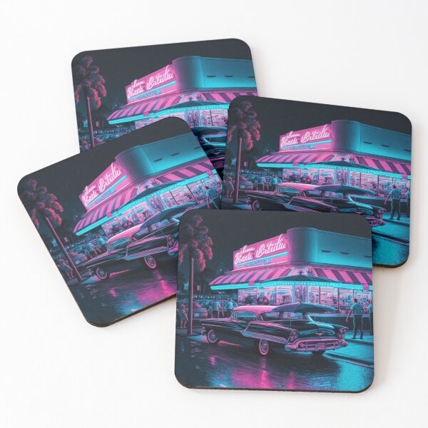 Item preview, Classic Miami Vice Diner - Retro Miami Vice 80s design - Cool vintage design designed and sold by SanchezMiami.