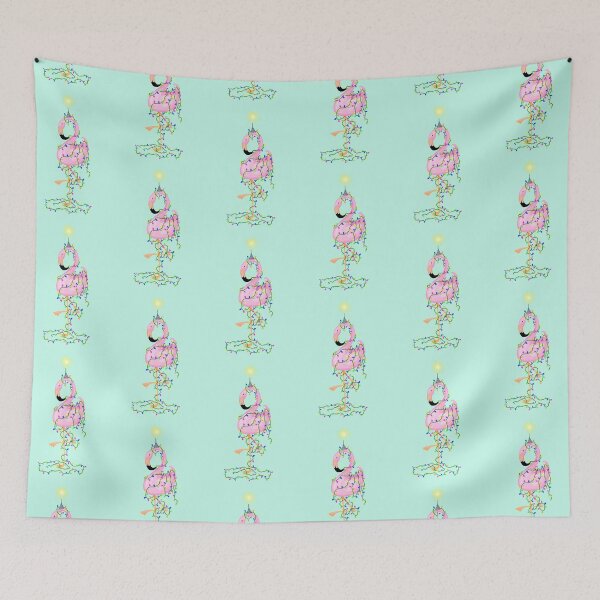 Item preview, Flamingo Christmas Tree designed and sold by Hallie Odom.