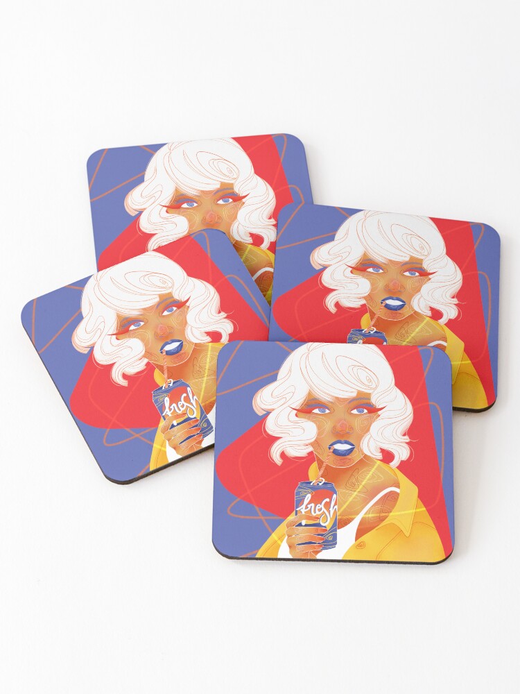 Thumbnail 1 of 5, Coasters (Set of 4), Fresh designed and sold by jessicask.