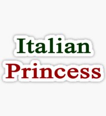 Italian Princess Sticker