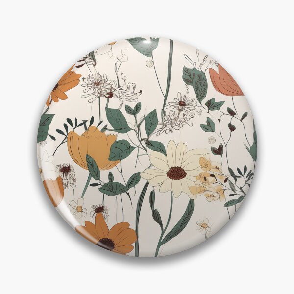 Item preview, Botanical pattern seamless flower vintage designed and sold by PolarInk.