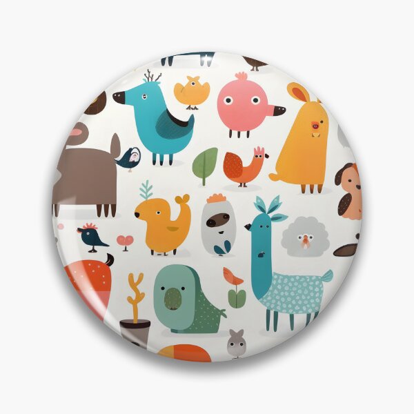 Item preview, Animals pattern 7 - white background designed and sold by Cr-AI-tive.