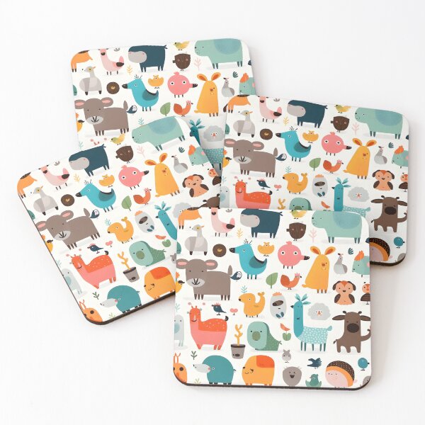 Item preview, Animals pattern 7 - white background designed and sold by Cr-AI-tive.