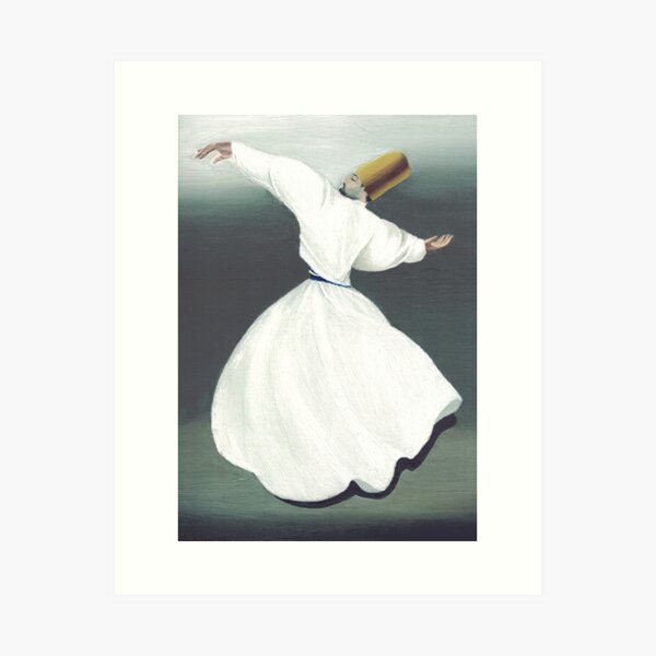 Item preview, Whirling Dervish between heaven and earth, Sufi Meditation, Sufism designed and sold by Meyra-Art.