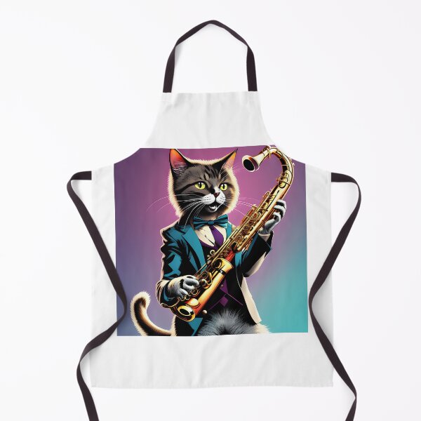 Item preview, Saxophone And Dance_Funny Cat designed and sold by AgataKaja.
