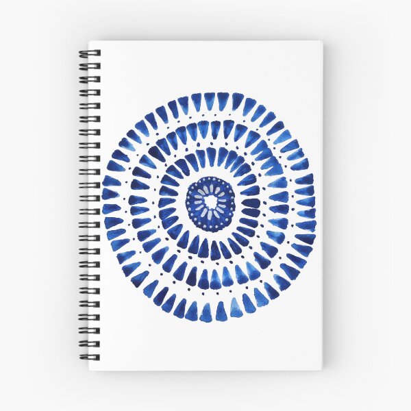 Item preview, Blue circle watercolor designed and sold by InspiringLines.