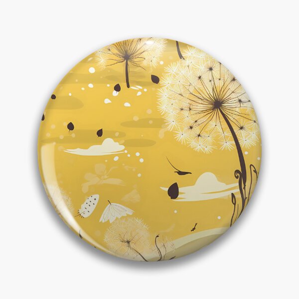 Artikelvorschau, Pattern, Yellow with Dandelions entworfen und verkauft von MTJ-Mushrooms.