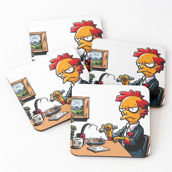Item preview, Vector illustration of a cartoon rooster with a bucket of coffee beans designed and sold by LooperSDart.