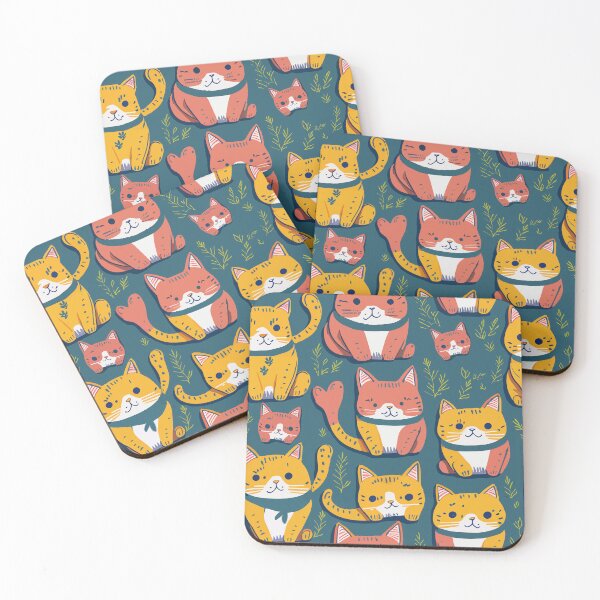 Aperçu de l'œuvre Esthétique Chat Miaw Coloré Drôle Modèle Kawaii créée et vendue par Zazizu.