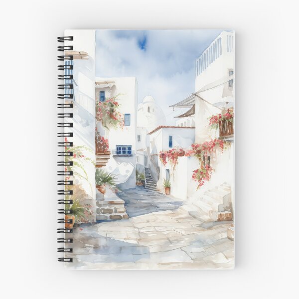 Item preview, Beautiful Mykonos Island Watercolor designed and sold by cetakulang.