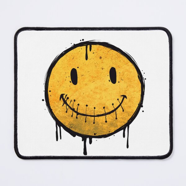 Item preview, Grunge stitched mouth smiley designed and sold by SilentWill94.