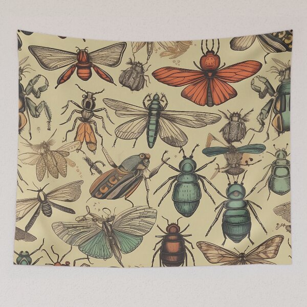 Item preview, Pattern, Insects designed and sold by MTJ-Mushrooms.