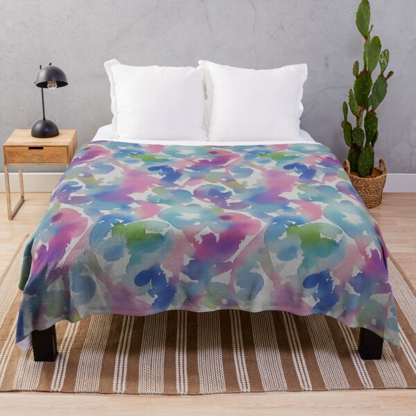 Item preview, Whimsical Geometric Watercolor Pattern with Muted Colors designed and sold by Girly-Universe.