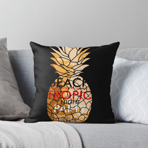 Item preview, Tropical beach Pineapple illustration designed and sold by srissdesigns.