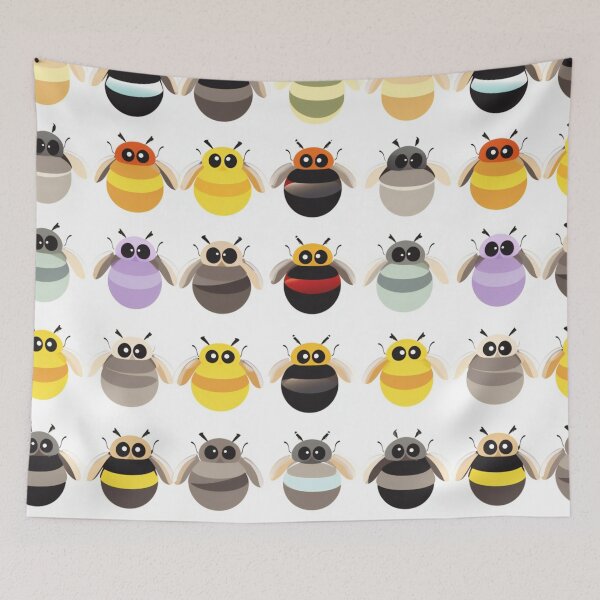 Item preview, Honey Bees Cartoon Pattern designed and sold by Hazmat-AI7.