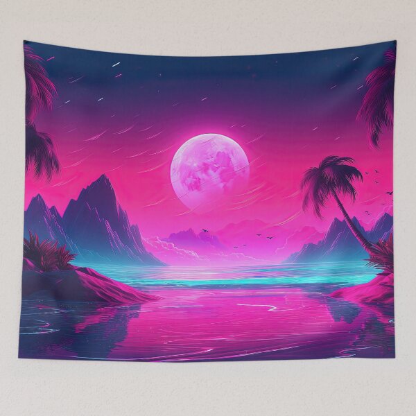 Item preview, Oceanic Odyssey: A Vaporwave Tribute to the Power of the Sea designed and sold by Mullet Monkey.