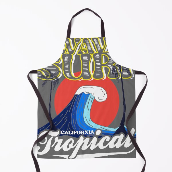 Item preview, Wave Surf tropical California Summer beach illustration designed and sold by srissdesigns.