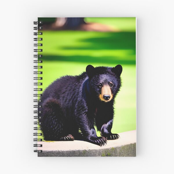 Item preview, Black Bear Cub in the park. designed and sold by TaraTs.