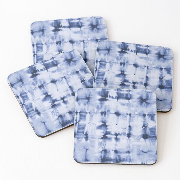 Item preview, Indigo blue shibori texture designed and sold by marufemia.