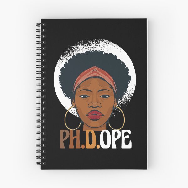 Item preview, PH.D.OPE Doctorate PhD Student Graduation Black Afro Girl designed and sold by MrEddie10.